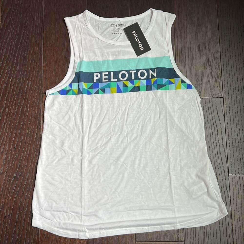 Peloton Spring Geo Slash Back Tank Top